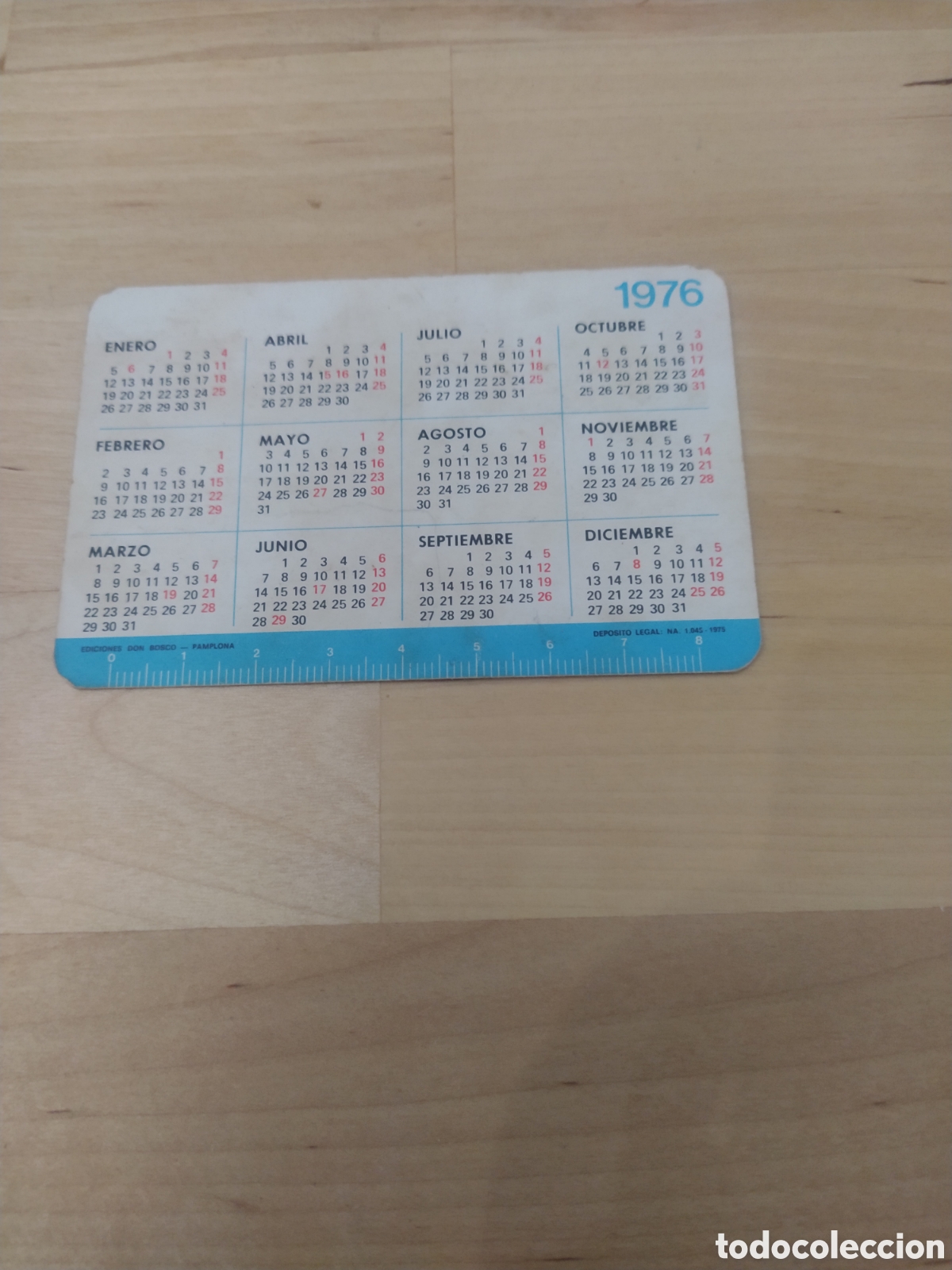 Coleccionismo calendarios: CALENDARIO DE BOLSILLO RELIGIOSO 1976 - Foto 2