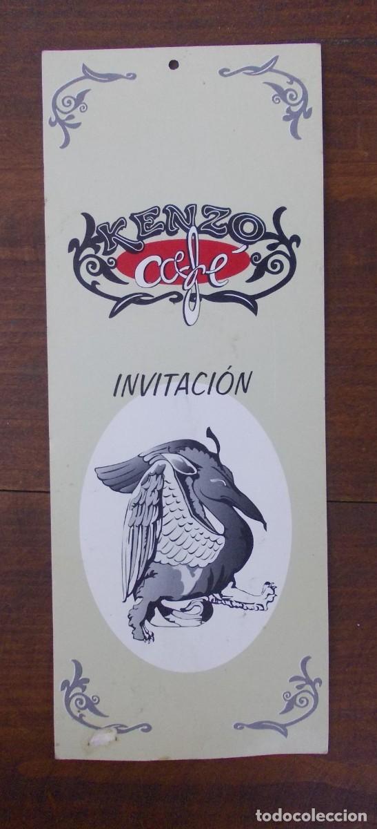 Collectionnisme Calendriers: Calendario - Invitaci&oacute;n 2001 Kenzo Caf&eacute; Vigo Apertura 20 de Diciembre de 2000