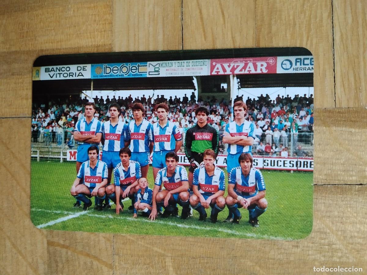 Collectables Calendars: CALENDARIO FOURNIER AYZAR PLANTILLA FUTBOL DEPORTIVO ALAVES A&Ntilde;O 1988 VER FOTOS