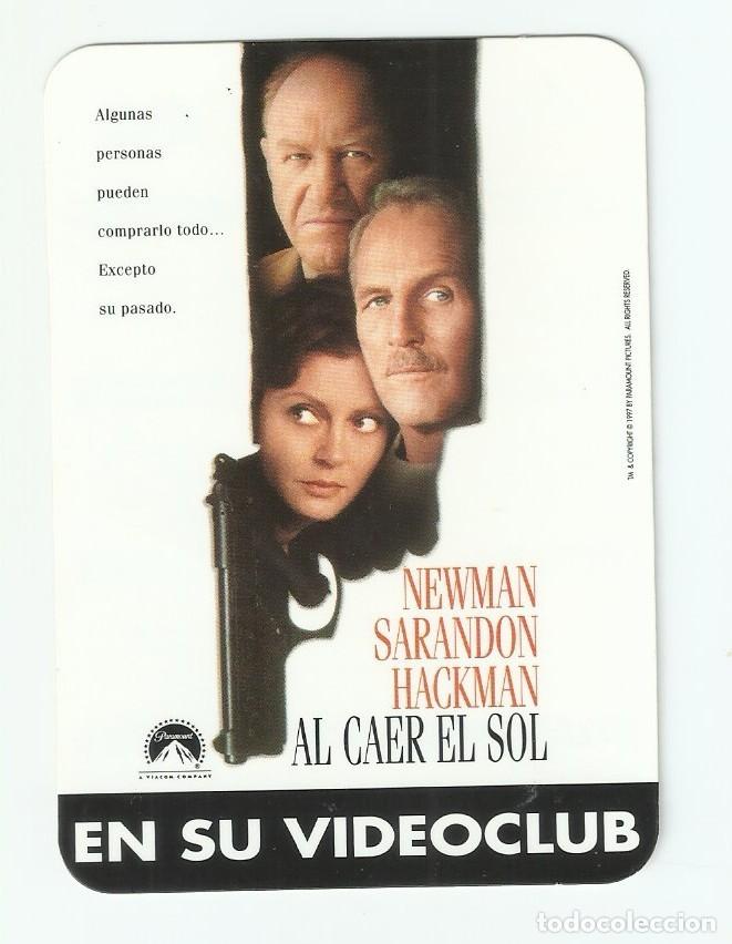 Coleccionismo calendarios: Almanaque / calendario de Bolsillo. Cartel pel&iacute;cula AL CAER EL SOL. 1999.