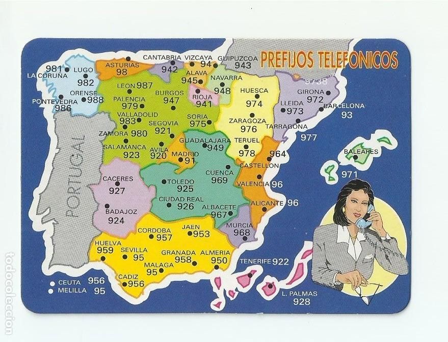 Coleccionismo calendarios: Almanaque / calendario de Bolsillo. PREFIJOS TELEFONICOS. 1998.