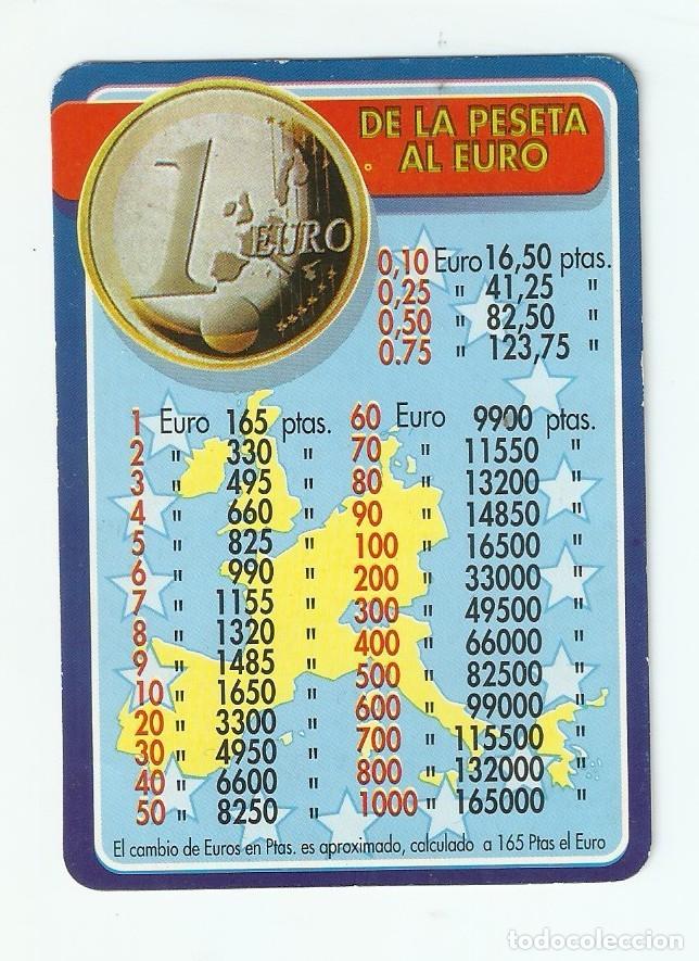 Coleccionismo calendarios: Almanaque / calendario de Bolsillo. De la peseta al Euro. 1999.