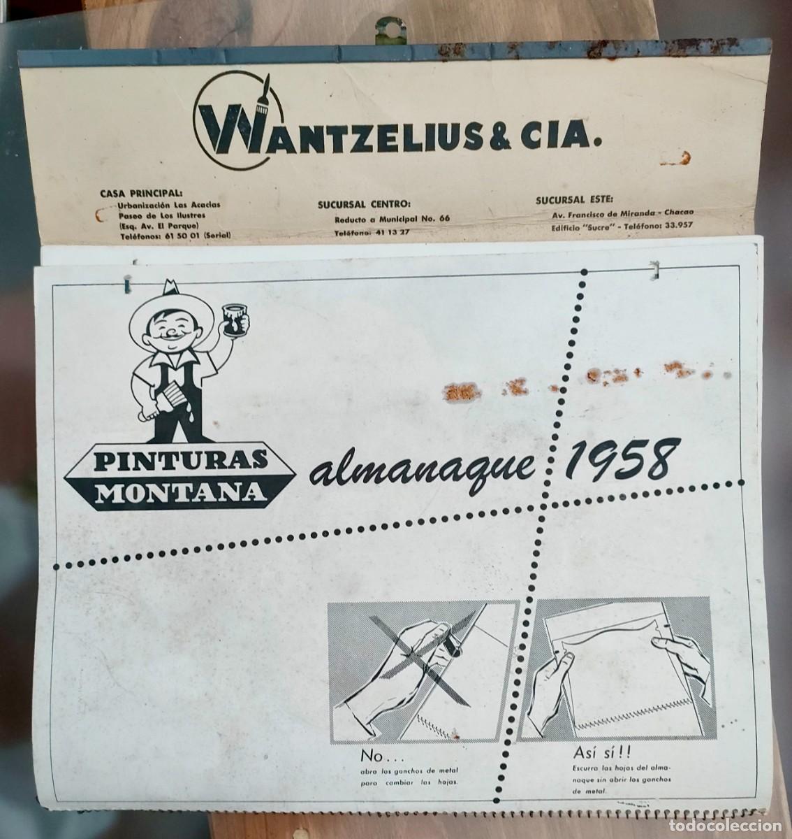 Coleccionismo Calendarios: Jacint Bofarull. Almanaque 1958 Pinturas Montana. 1957