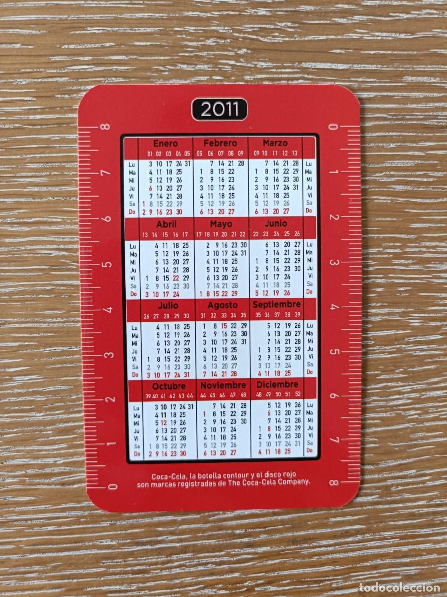 Coleccionismo calendarios: 9 CALENDARIO BOLSILLO - A&Ntilde;O 2011 - COCA COLA - Foto 2