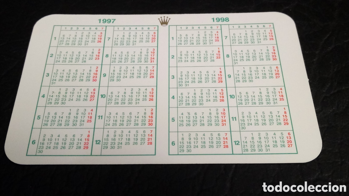 Coleccionismo calendarios: Calendario Rolex 1997-98 - Foto 2