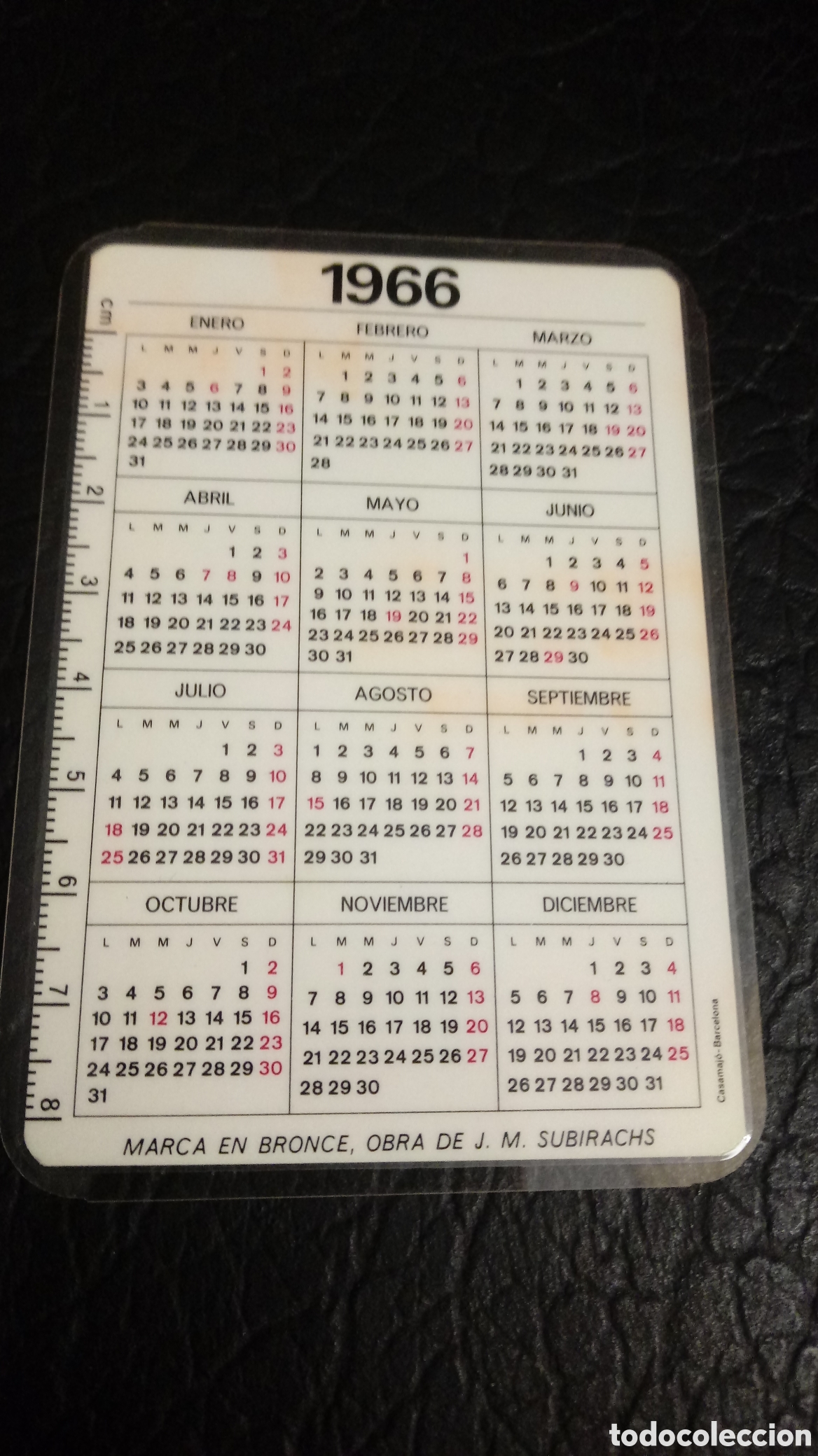 Coleccionismo calendarios: Calendario Hoechst 1966 - Foto 2
