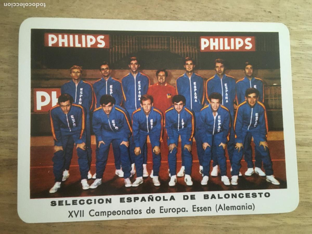 Coleccionismo Calendarios: fournier seleccion espa&ntilde;ola baloncesto campeonatos essen 1971 calendario original perfecto estado