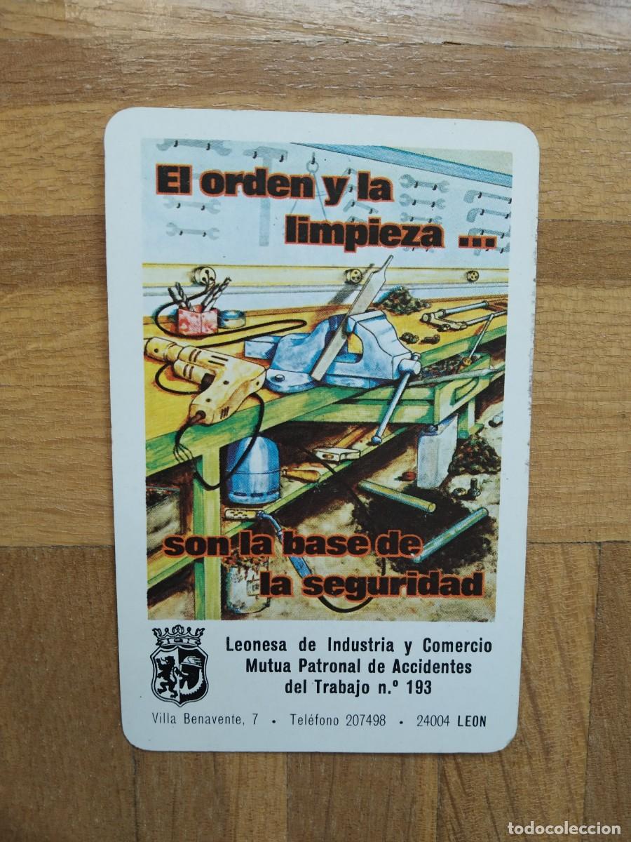 Colecionismo Calend&aacute;rios: CALENDARIO FOURNIER LEONESA DE INDUSTRIA Y COMERCIO. MUTUA PATRONAL ACCIDENTES A&Ntilde;O 1985 VER FOTOS