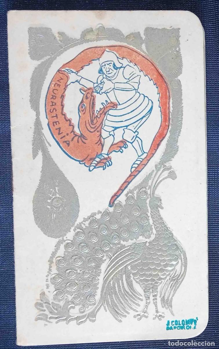 Coleccionismo Calendarios: CALENDARIO ALMANAQUE PARA 1919. FOSFO GLICO KOLA DOM&Eacute;NECH. BARCELONA.