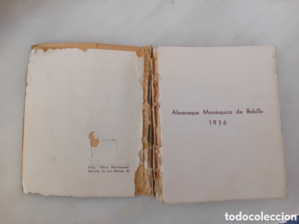 Coleccionismo calendarios: almanaque monarquico a&ntilde;o 1936 - Foto 15