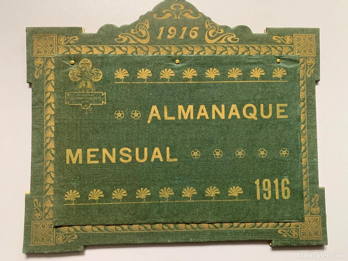 Coleccionismo calendarios: Almanaque mensual de 1916 - Foto 1