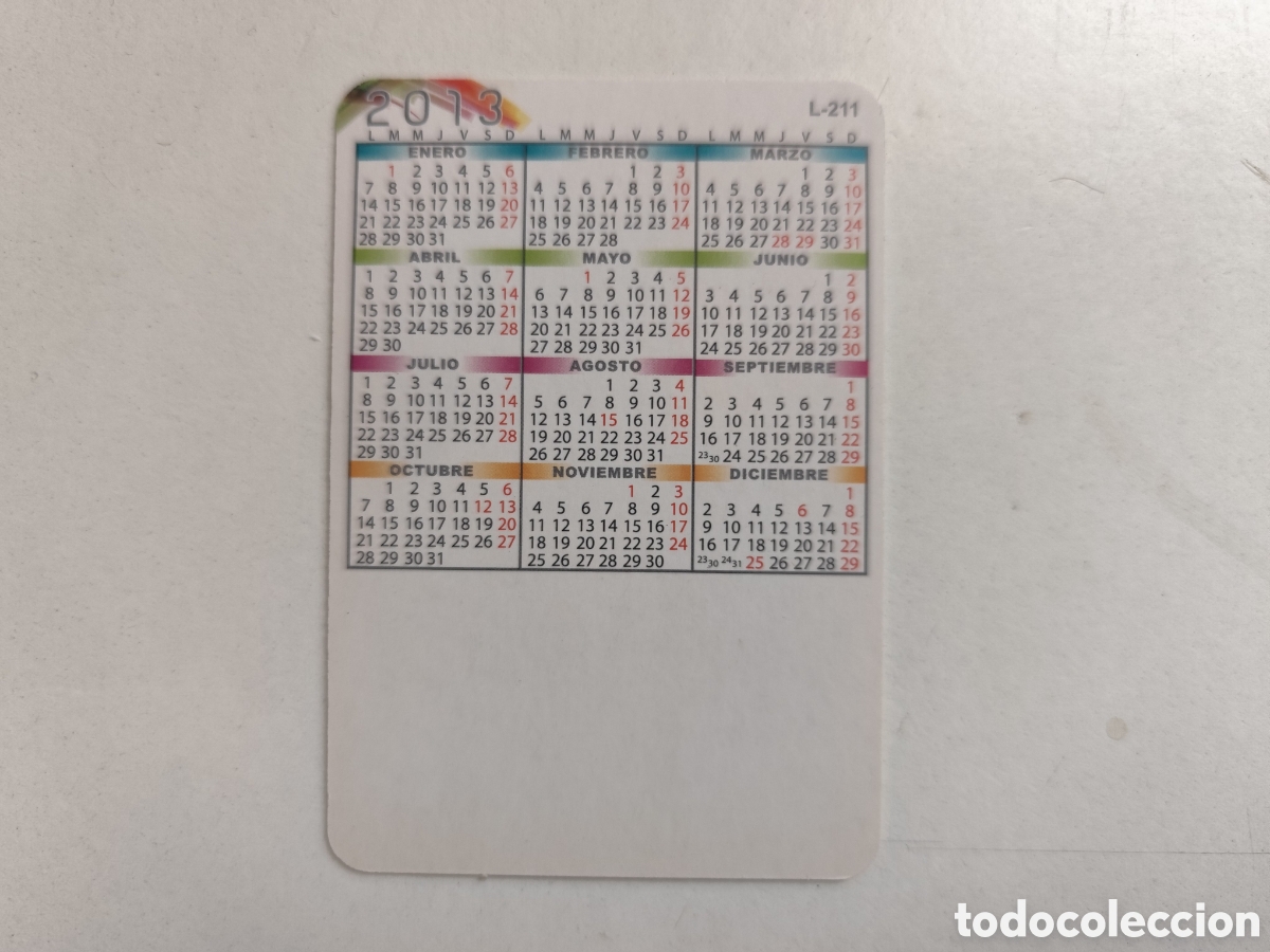 Coleccionismo calendarios: Calendario de bolsillo, A&ntilde;o 2013 - Foto 2