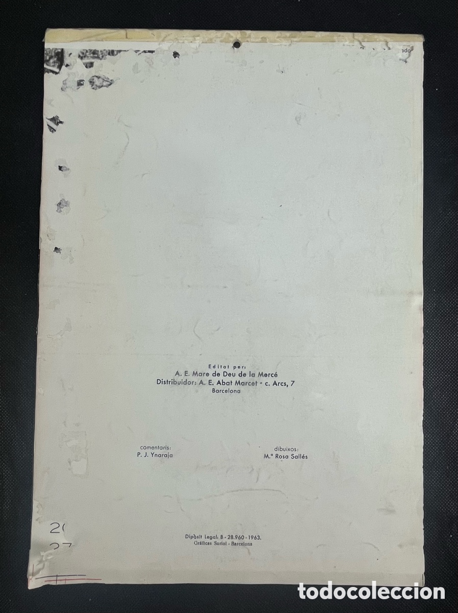 Coleccionismo calendarios: CALENDARI ESCOLTA, ANY 1964 - EDITAT PER A.E.MARE DE DEU DE LA MERC&Eacute; - Foto 3