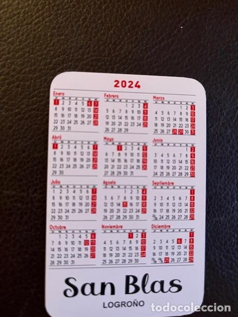 Coleccionismo calendarios: Calendario 2024. san Blas. Logro&ntilde;o - Foto 2