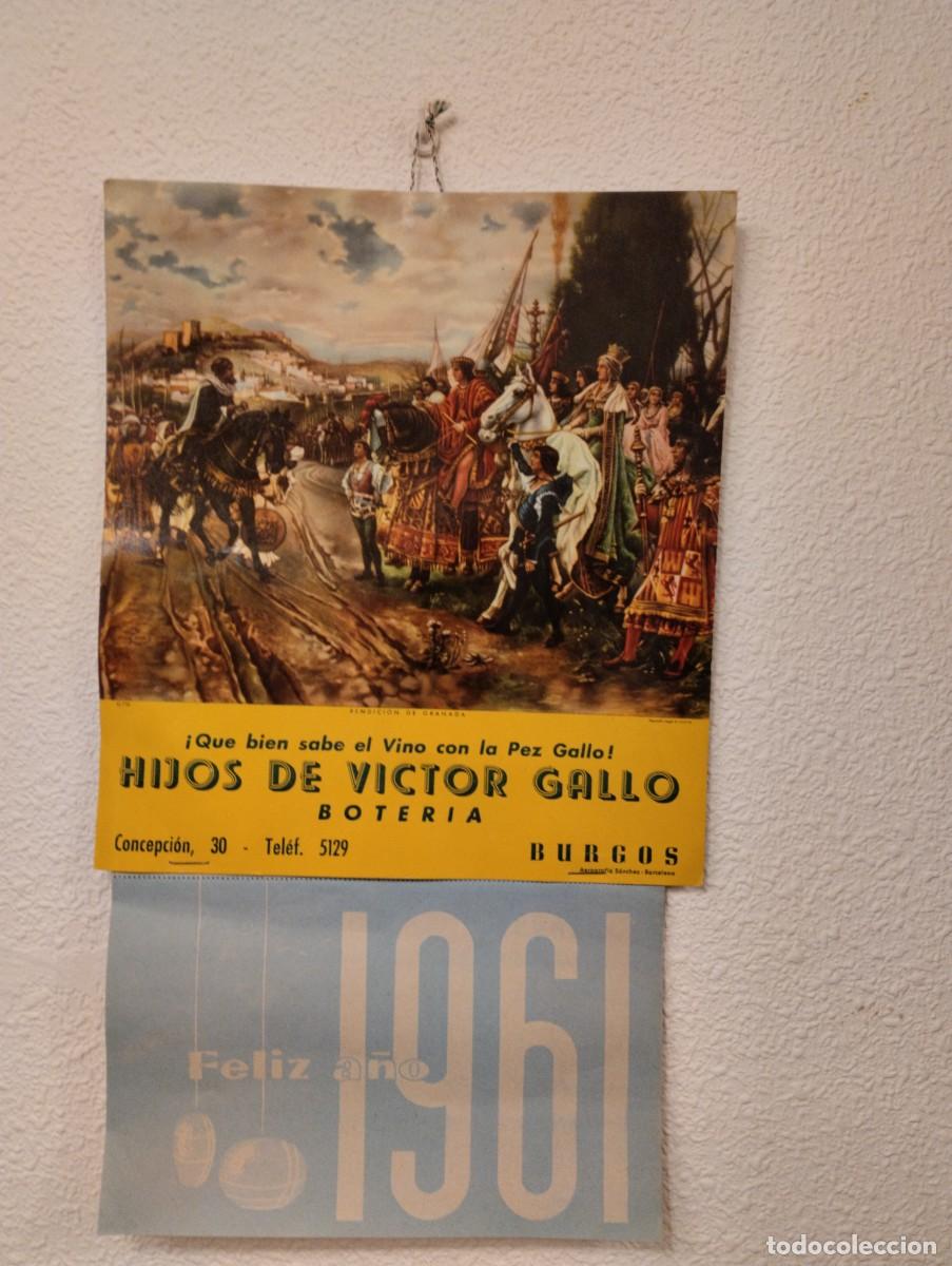 Coleccionismo Calendarios: Calendario Pared Rendici&oacute;n de Granada 1961