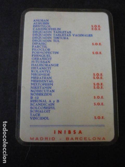 Coleccionismo calendarios: CALENDARIO DE BOLSILLO 1961 INIBSA - Foto 1