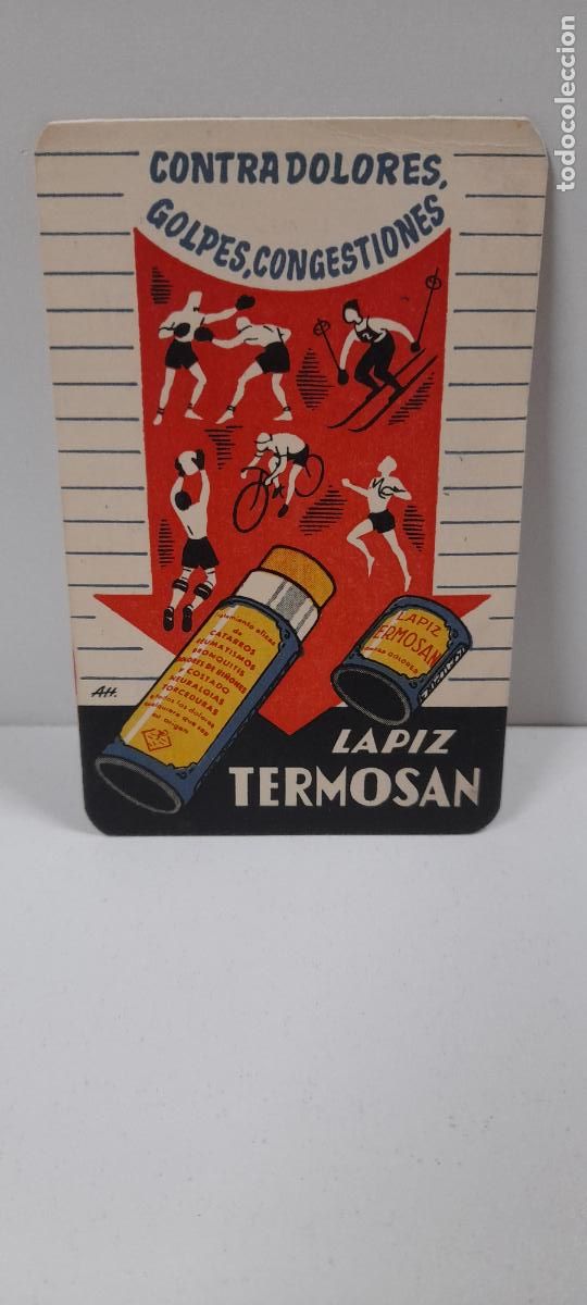 Sammeln von Kalendern: CALENDARIO LAPIZ TERMONSAN . LABORATORIO C. DOMENECH GARCIA . BARCELONA . A&Ntilde;O 1951