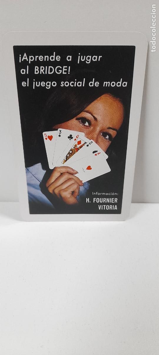Sammeln von Kalendern: CALENDARIO DE BOLSILLO &iexcl; APRENDE A JUGAR AL BRIDGE ! . H. FOURNIER . VITORIA . FOURNIER . A&Ntilde;O 1969
