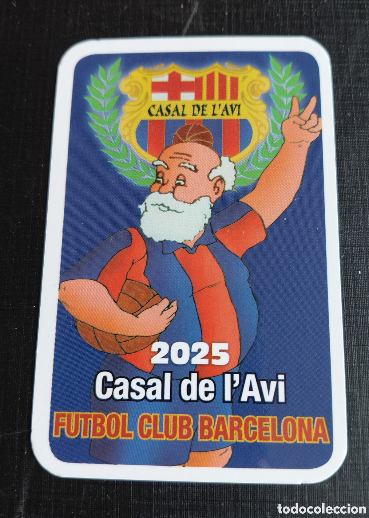 Coleccionismo Calendarios: CALENDARIO BOLSILLO -FUTBOL- F.C.BARCELONA- CASAL DE L'AVI BAR&Ccedil;A -2025