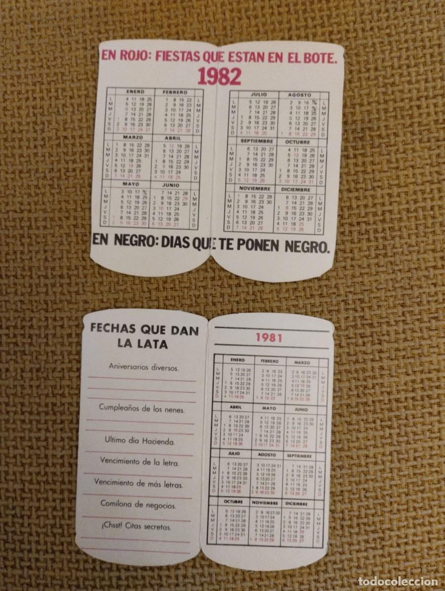 Coleccionismo calendarios: Calendarios Botes Schweppes - Foto 2