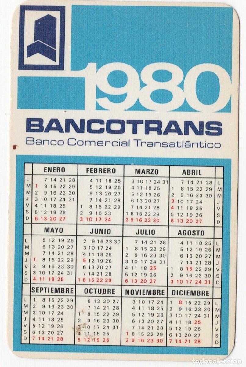 Coleccionismo calendarios: CALENDARIO 1980 BANCOTRANS