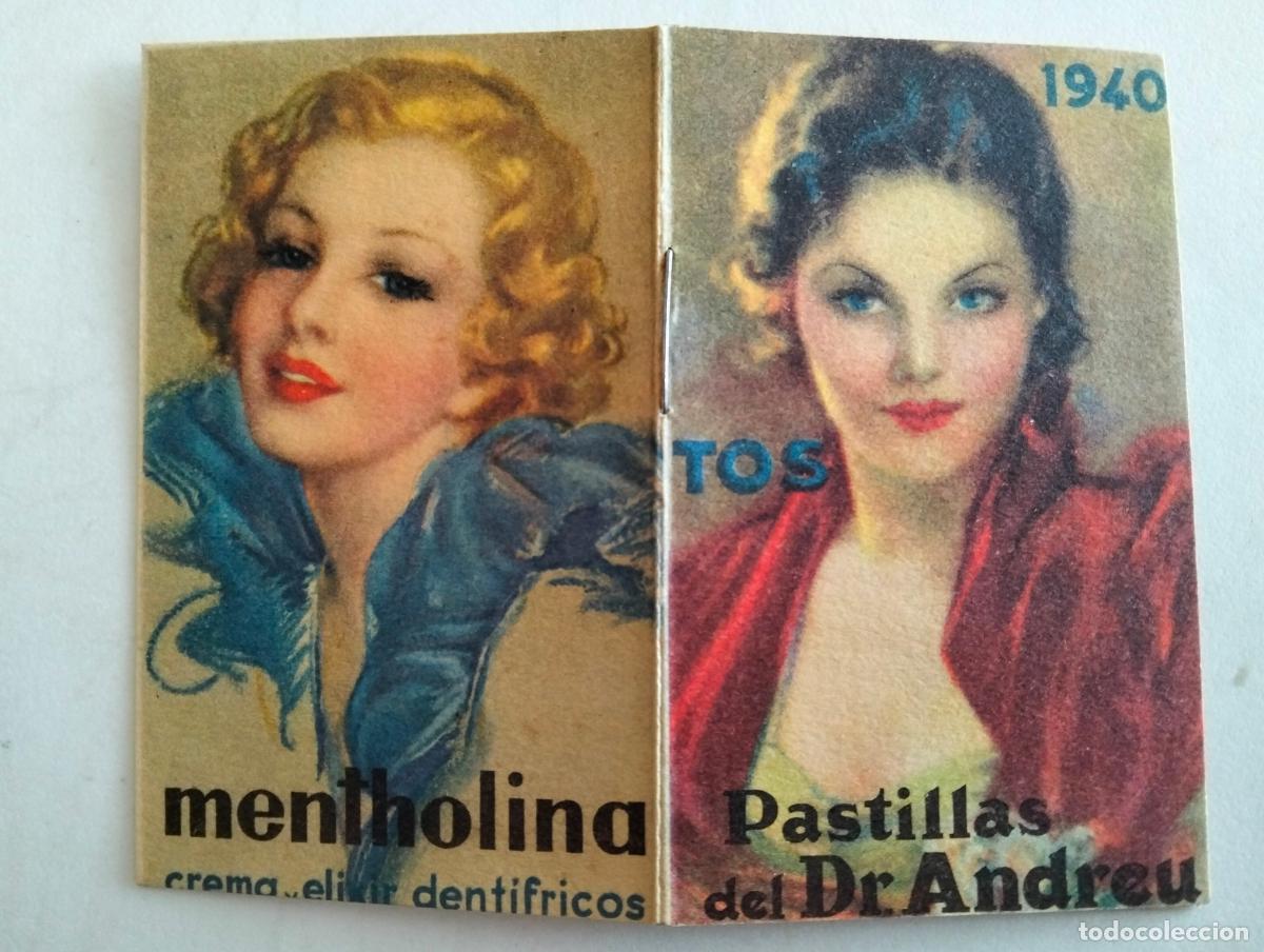 Collezionismo Calendari: CALENDARIO DE BOLSILLO 1940, PUBLICIDAD PASTILLAS DEL DR ANDREU