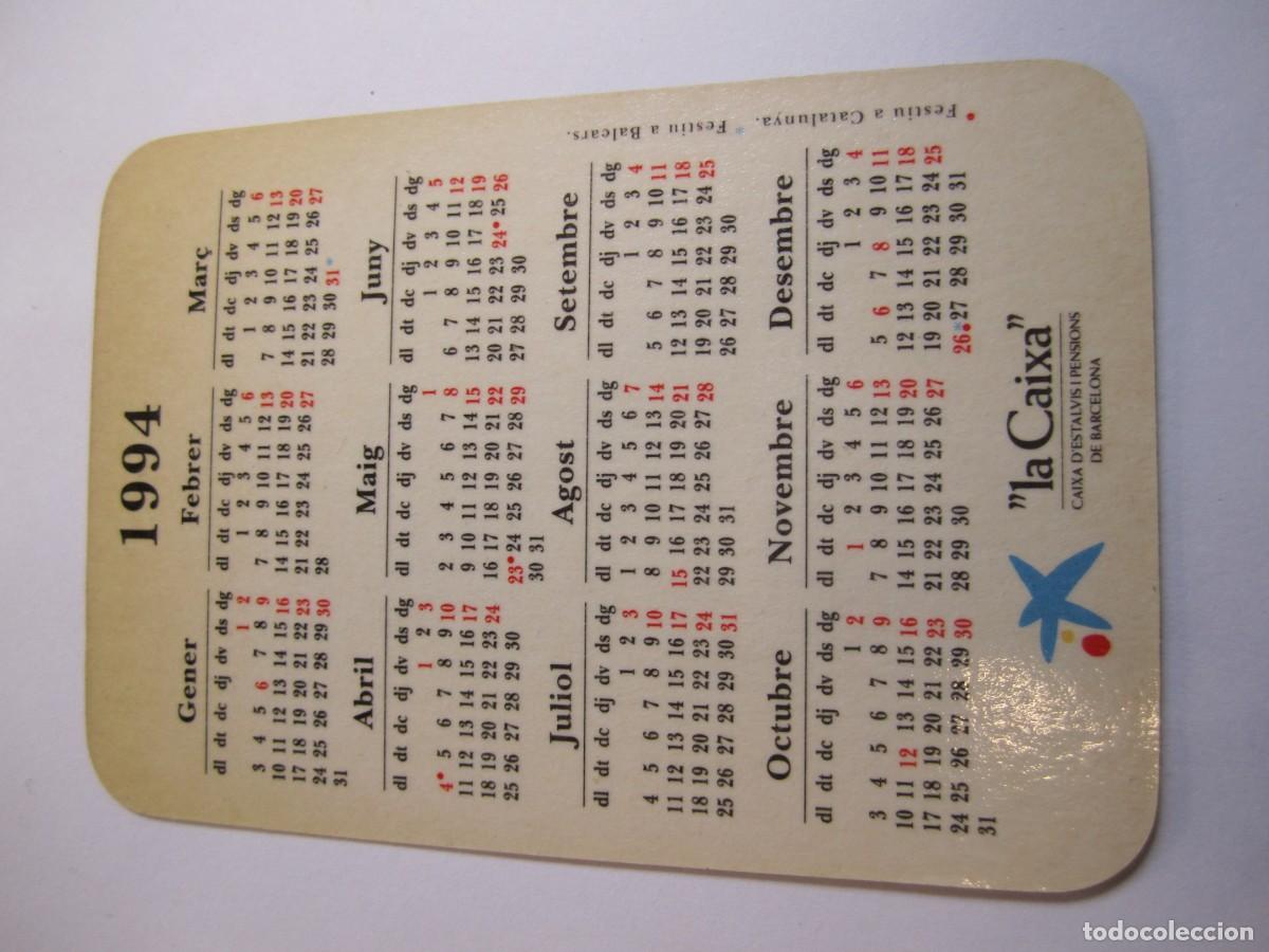 Coleccionismo calendarios: calendario la caixa 1994 - Foto 2