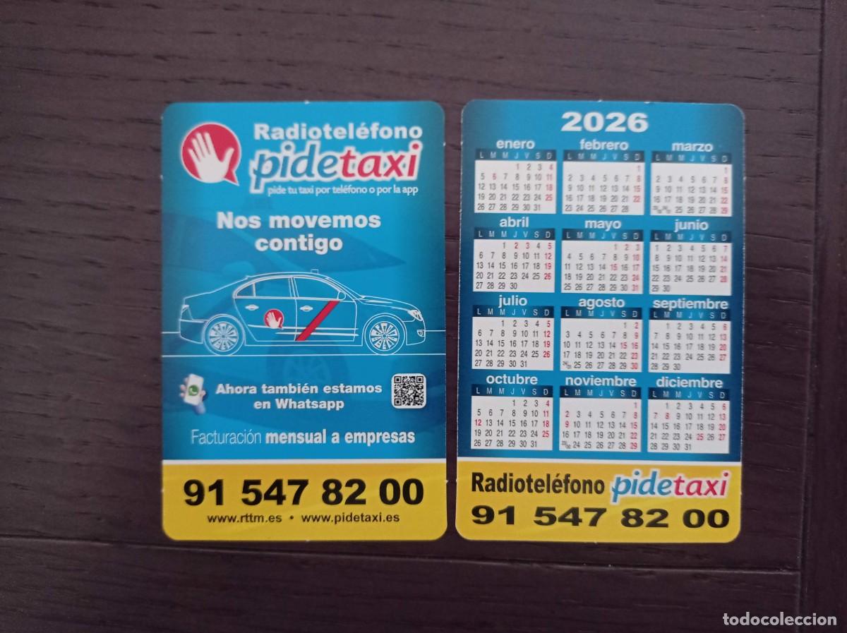 Collezionismo Calendari: CALENDARIO PUBLICITARIO. RADIO TEL&Eacute;FONO PIDE TAXI. A&Ntilde;O 2026