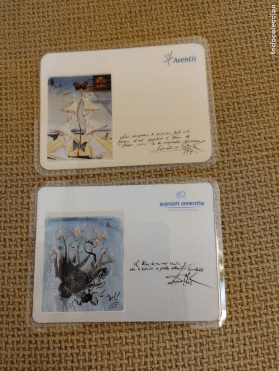 Coleccionismo calendarios: Lote Calendarios de bolsillo Aventis . Salvador Dal&iacute;