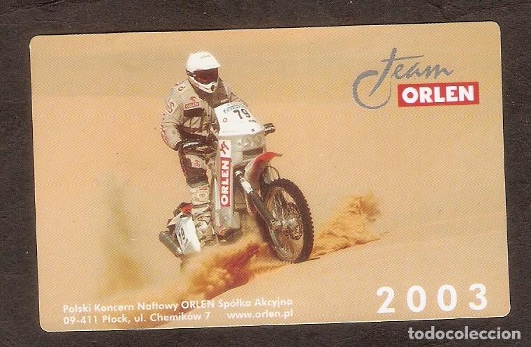 Coleccionismo calendarios: CALENDARIO DE BOLSILLO DE POLONIA A&Ntilde;O 2003 DEPORTES - MOTOS - VER FOTO REVERSO