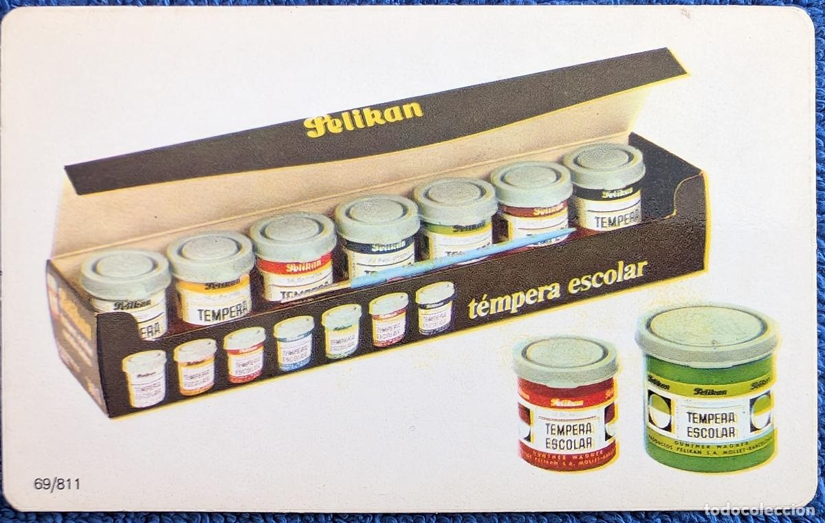 Coleccionismo Calendarios: Calendario de bolsillo - T&eacute;mpera Escolar - Pelikan (1975)