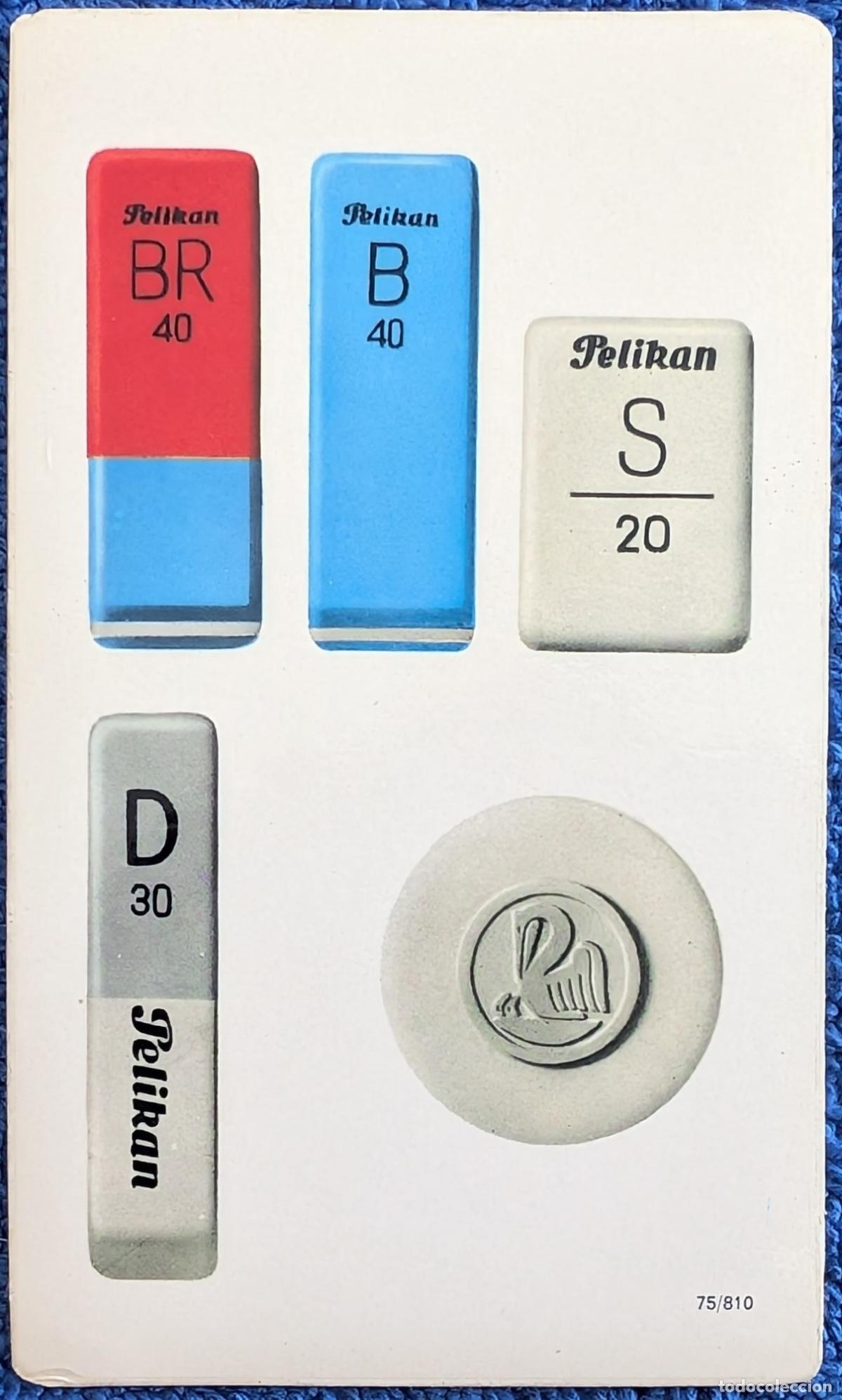 Coleccionismo Calendarios: Calendario de bolsillo - Gomas de borrar - Pelikan (1972)