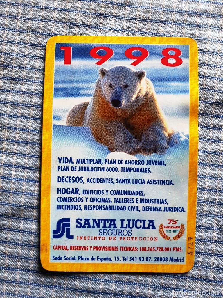 Coleccionismo Calendarios: Calendario Fournier. Seguros Santa Luc&iacute;a. A&ntilde;o 1998. Estado ver im&aacute;genes