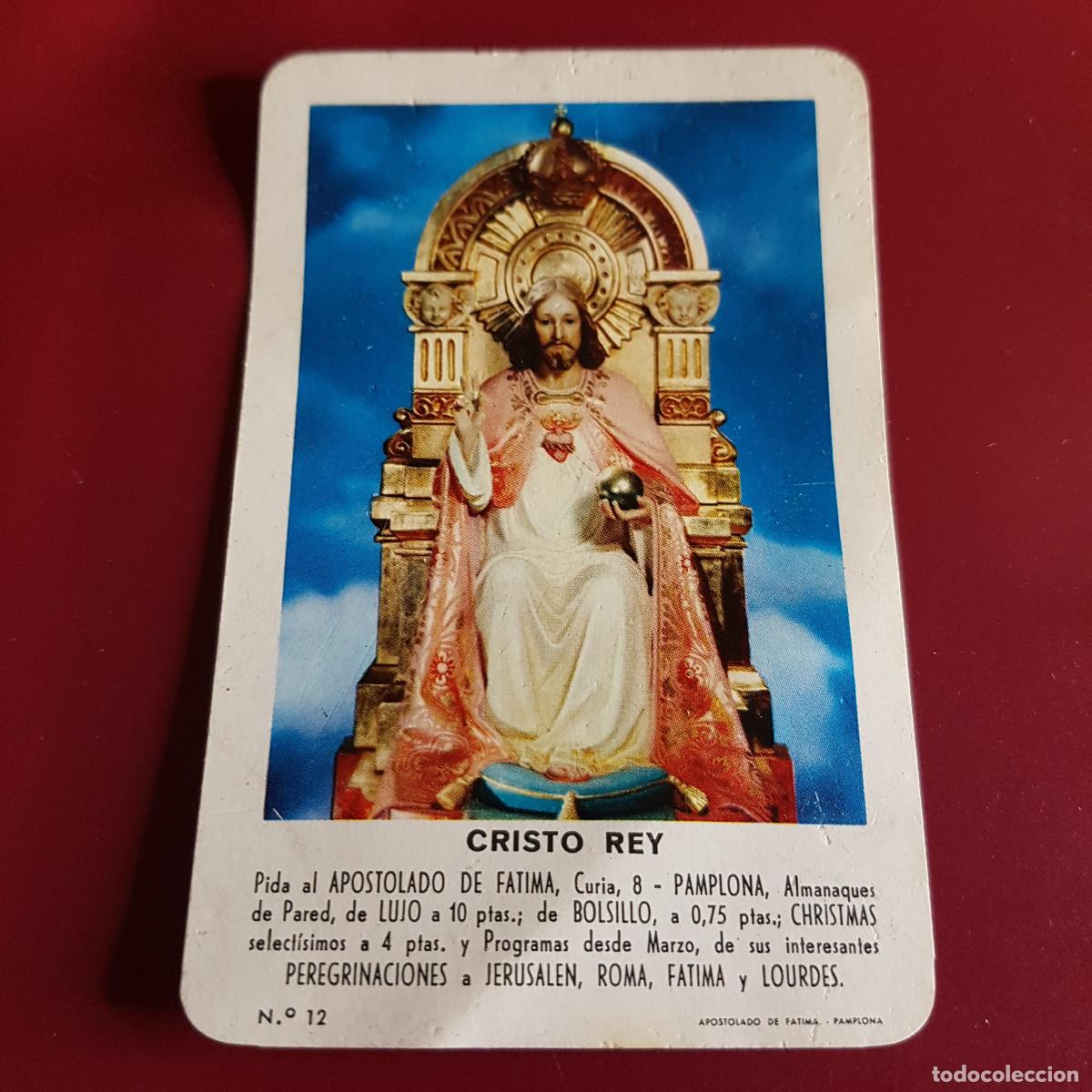 Coleccionismo Calendarios: CALENDARIO DE BOLSILLO HERACLIO FOURNIER - CRISTO REY 1964