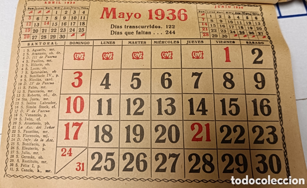 Coleccionismo calendarios: Calendario lamina en relieve - Foto 7
