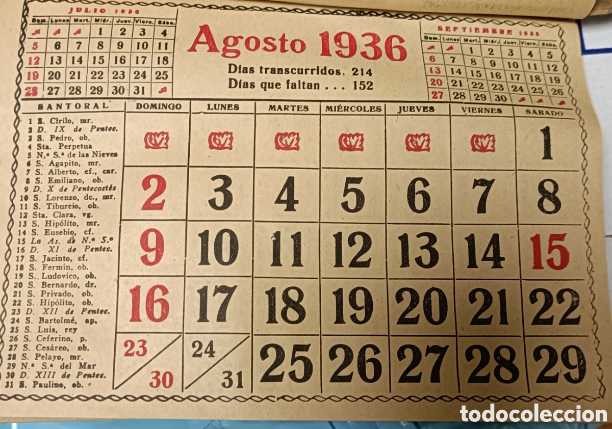 Coleccionismo calendarios: Calendario lamina en relieve - Foto 10