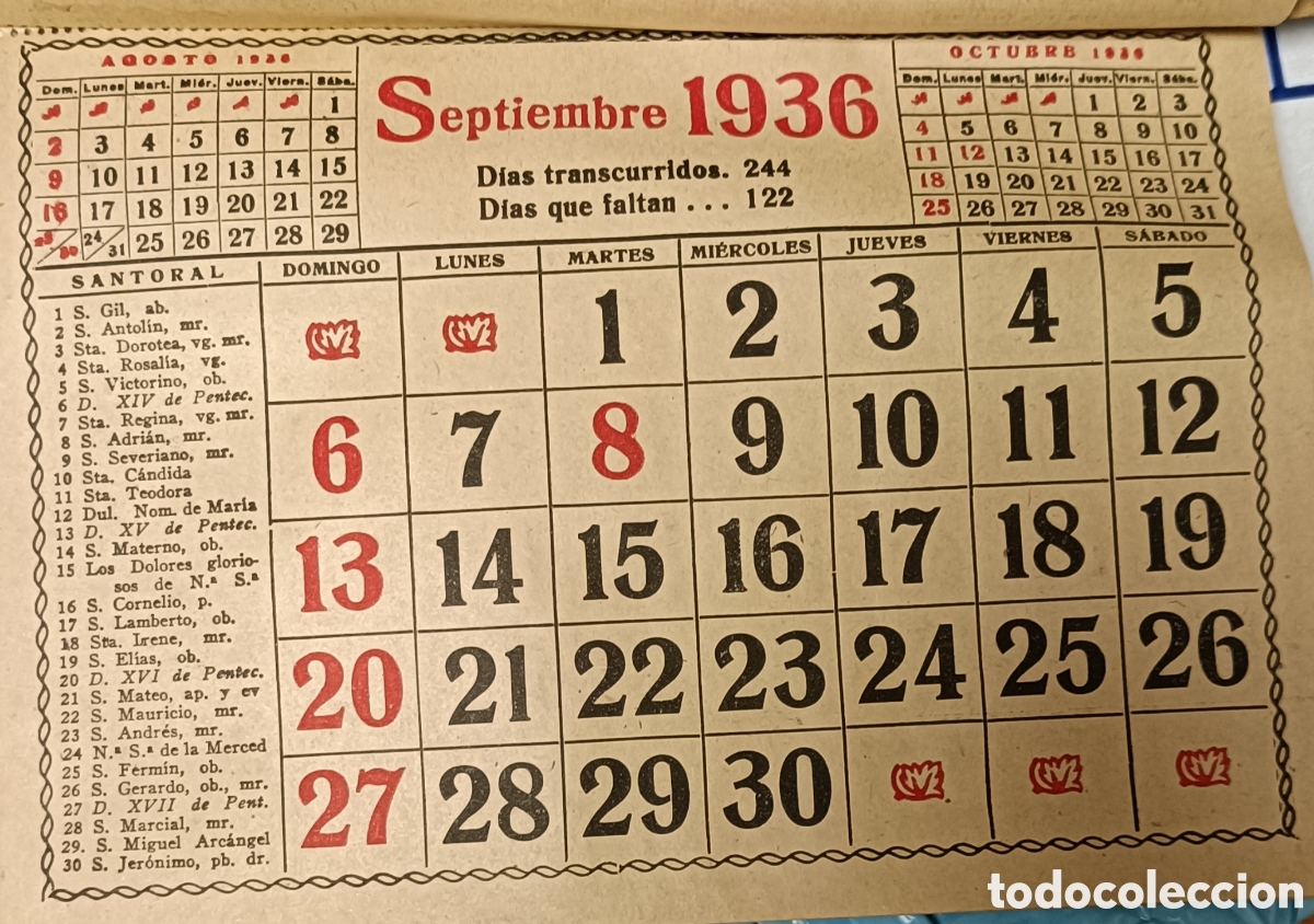 Coleccionismo calendarios: Calendario lamina en relieve - Foto 11