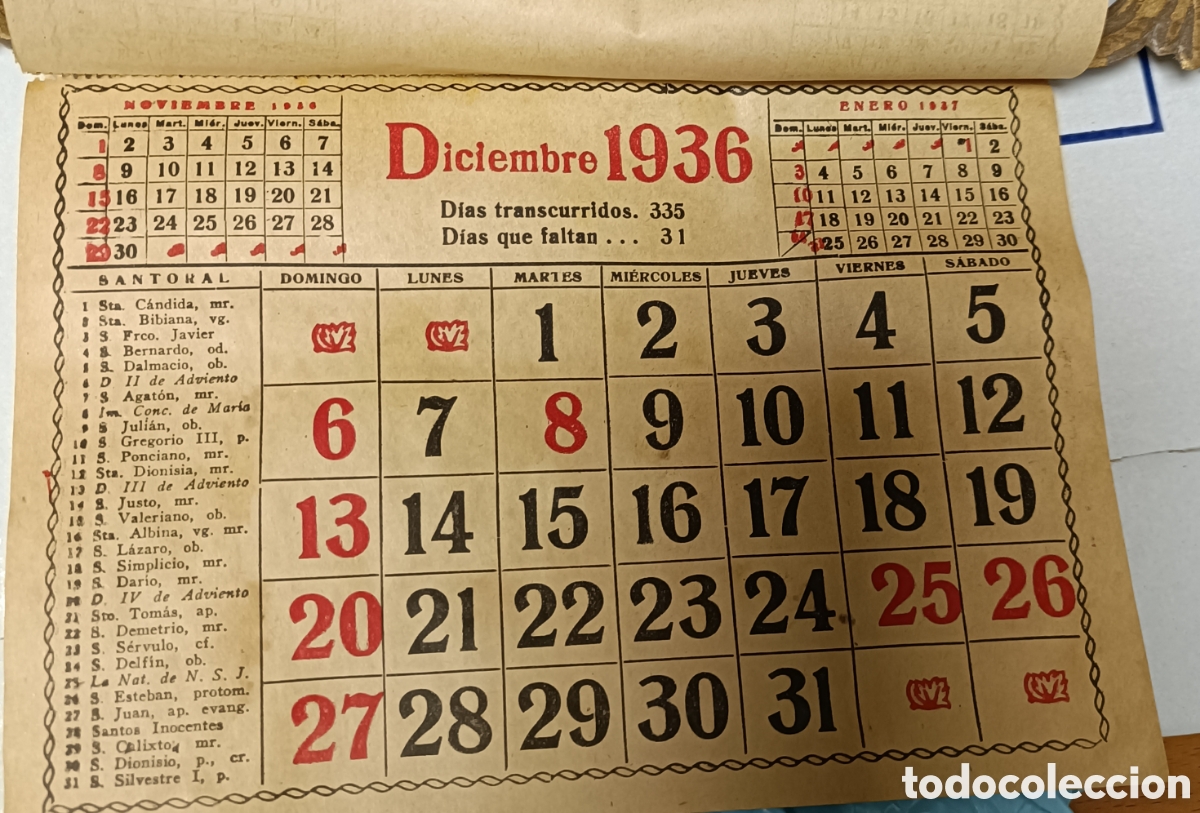Coleccionismo calendarios: Calendario lamina en relieve - Foto 14