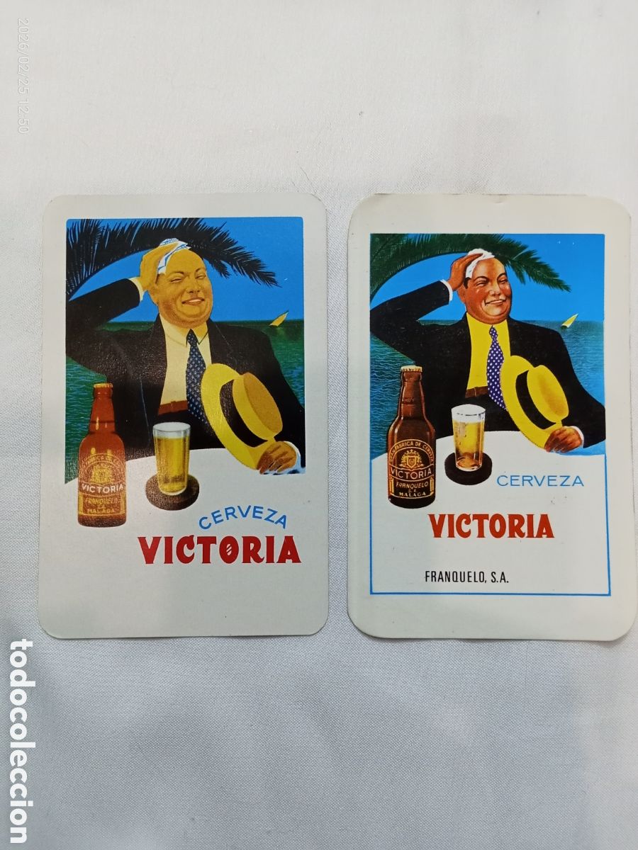 Collectionnisme Calendriers: Lote Calendario Bolsillo Fournier- 1968 y 1969 Cerveza Victoria