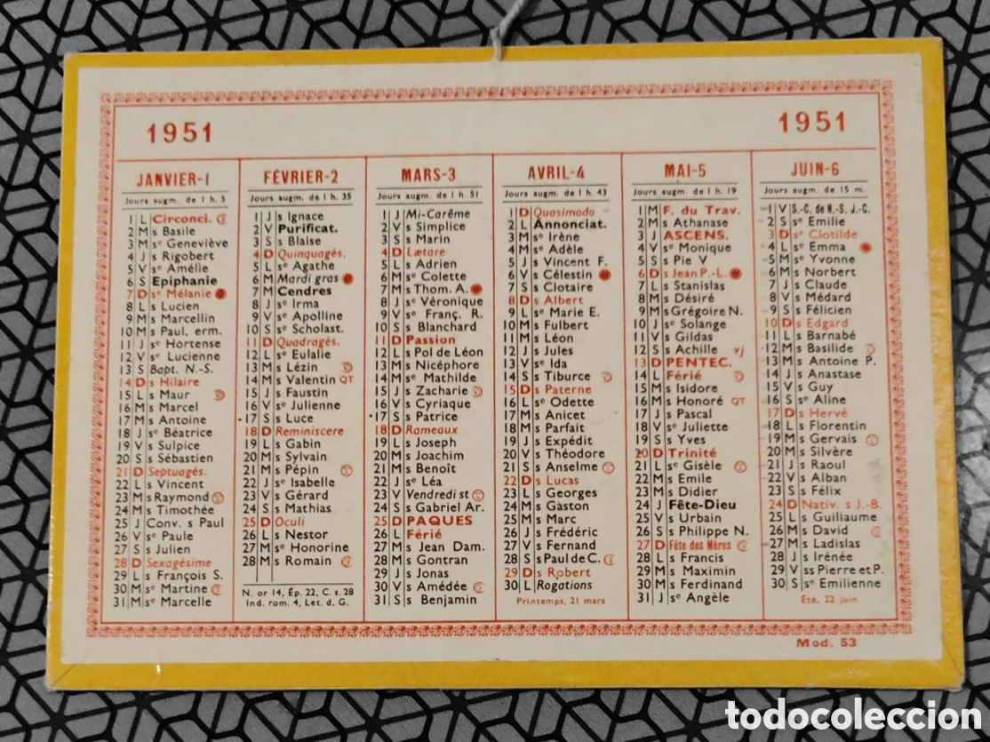 Coleccionismo calendarios: :::: FF27 - ALMANAQUE 1951 - Foto 1