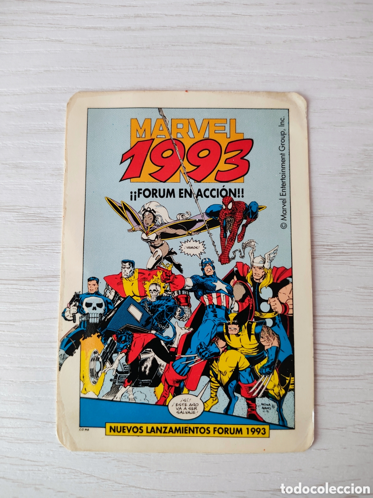 Coleccionismo calendarios: Calendario Marvel 1993 - Foto 1