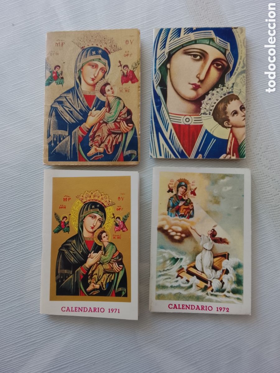 Coleccionismo Calendarios: Calendarios de bolsillo de nuestra se&ntilde;ora del Perpetuo Socorro.1969,70,71,72.