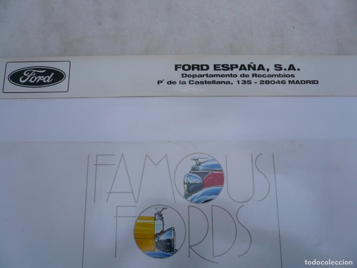 Coleccionismo calendarios: CALENDARIO FORD 1990 GRAN FORMATO - Foto 2