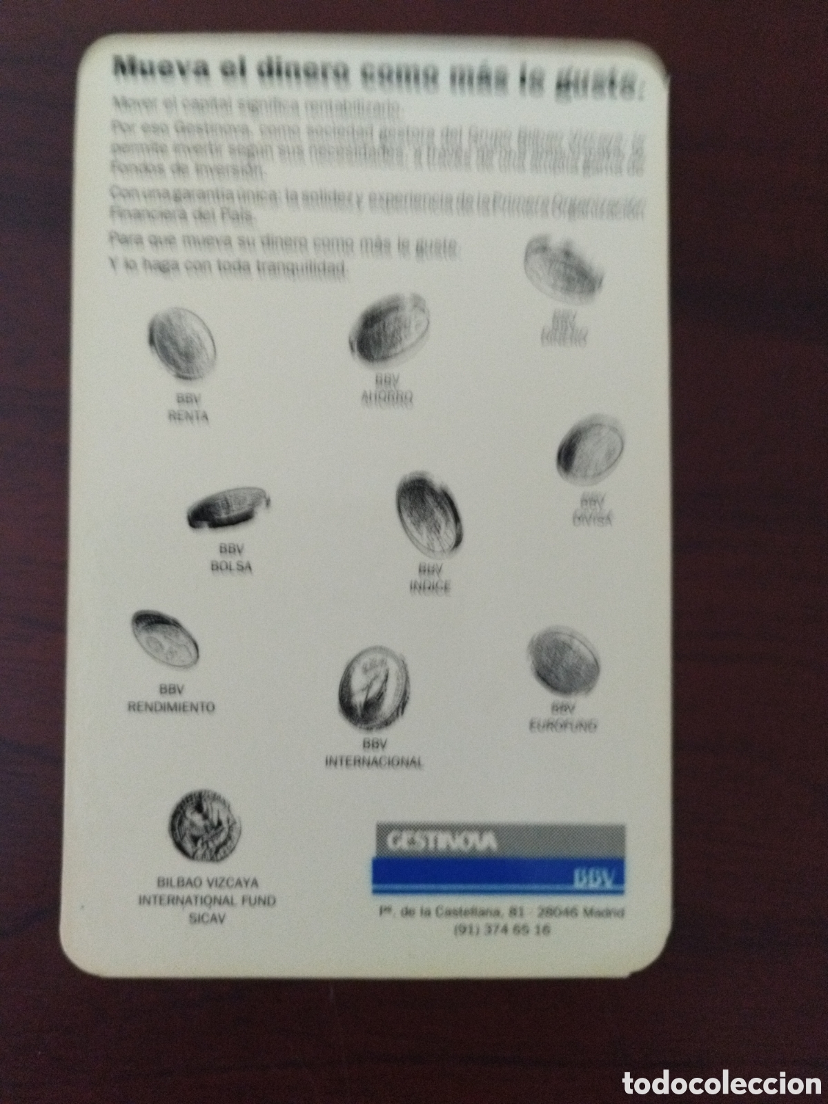 Collectionnisme Calendriers: Calendario banco de Bilbao a&ntilde;o 1991