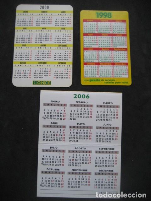 Coleccionismo calendarios: 3 CALENDARIOS O.N.C.E. - Foto 2