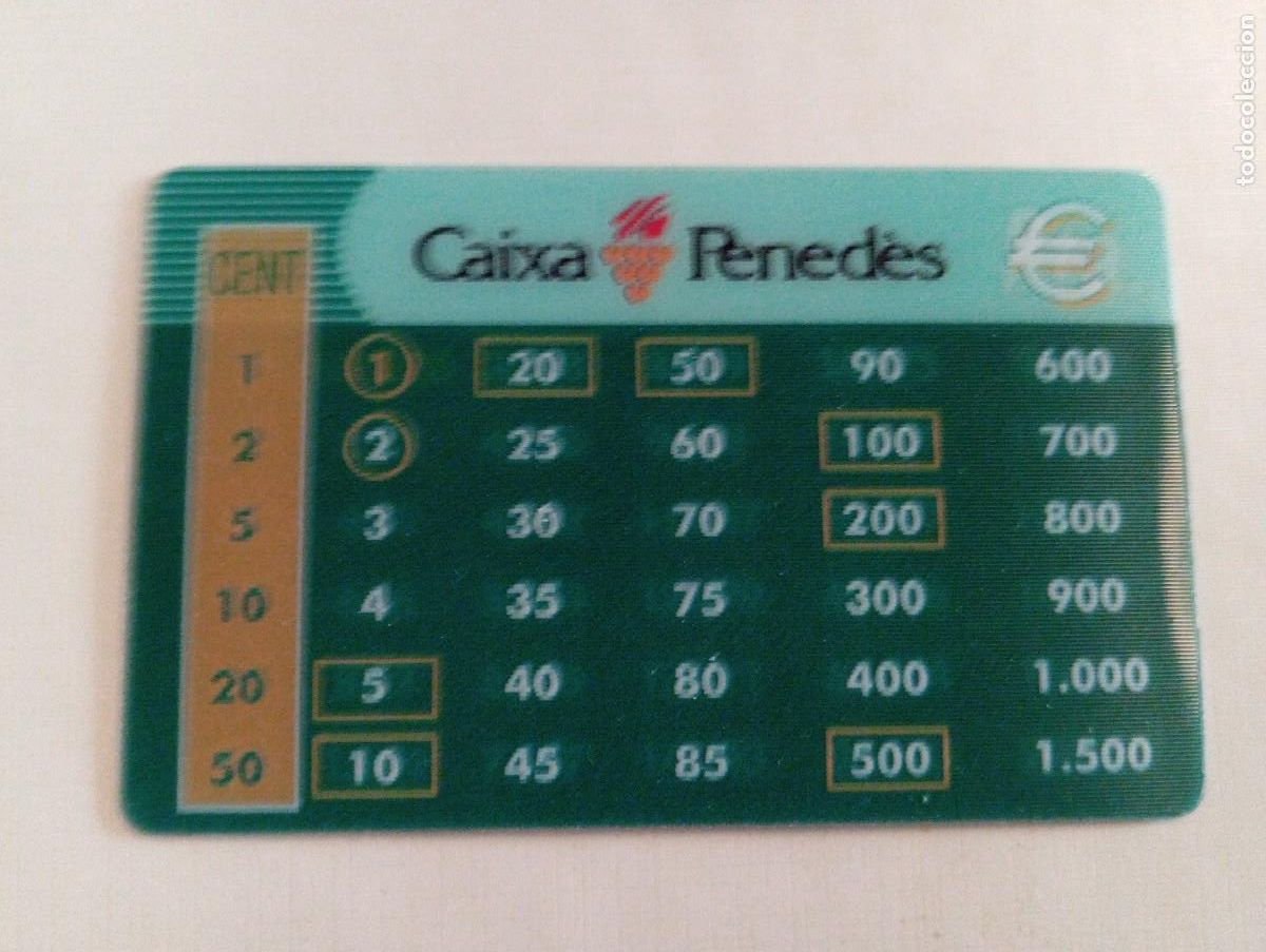 Coleccionismo Calendarios: 1 CALENDARIO DE ** CAIXA PENEDES .. CONVERSOR **. CATALAN A&Ntilde;O 2002