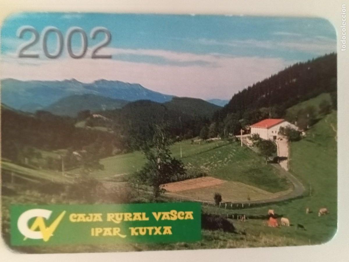 Coleccionismo Calendarios: 1 CALENDARIO DE **. CAJA RURAL VASCA ** A&Ntilde;O 2002