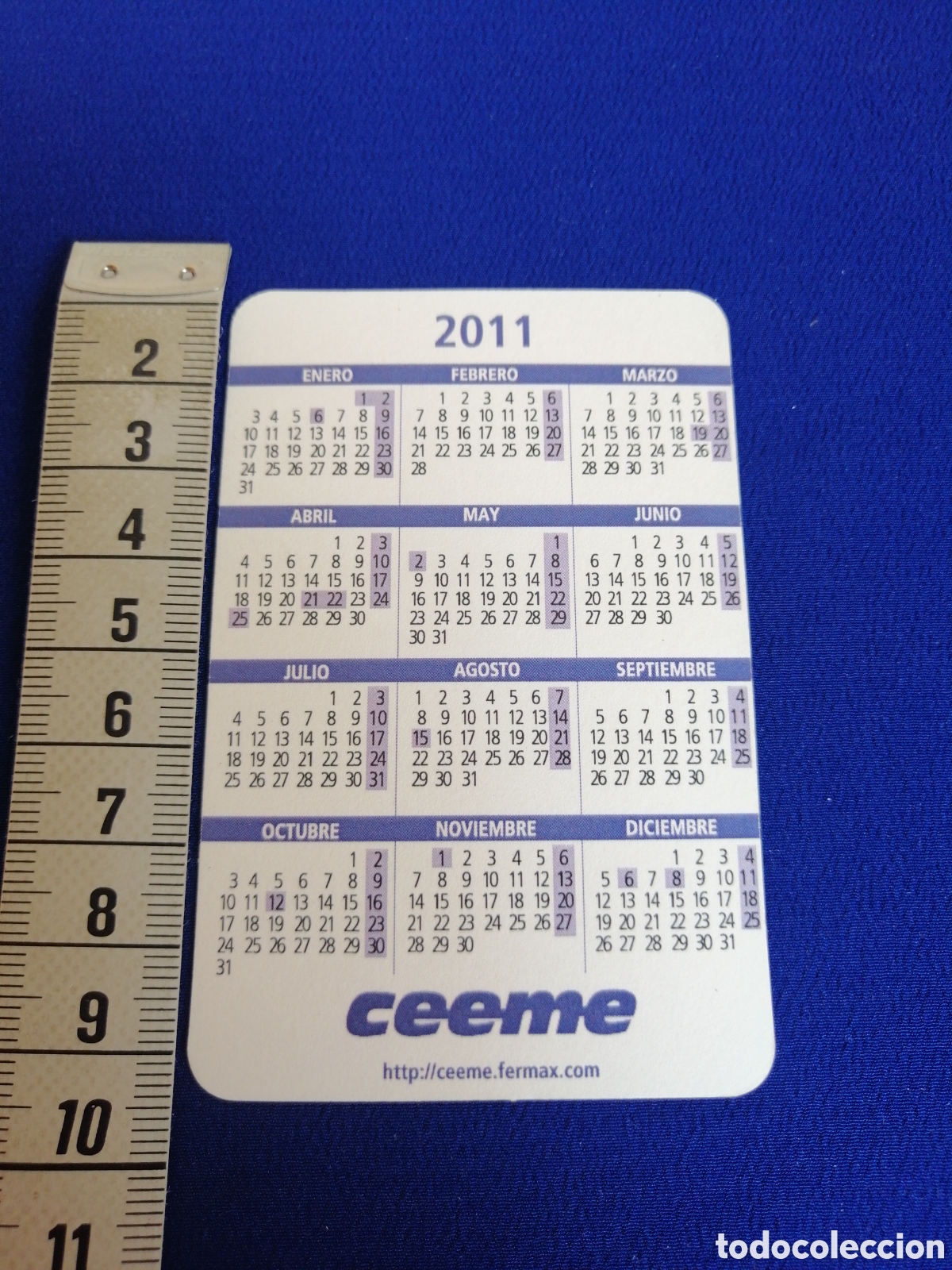 Coleccionismo calendarios: CEEME A&Ntilde;O 2011 CALENDARIO - Foto 2