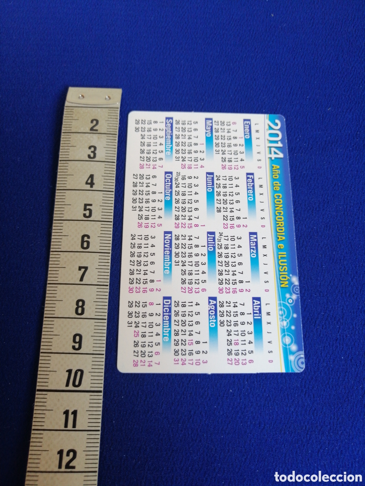 Coleccionismo calendarios: ONCE A&Ntilde;O 2014 CALENDARIO - Foto 2