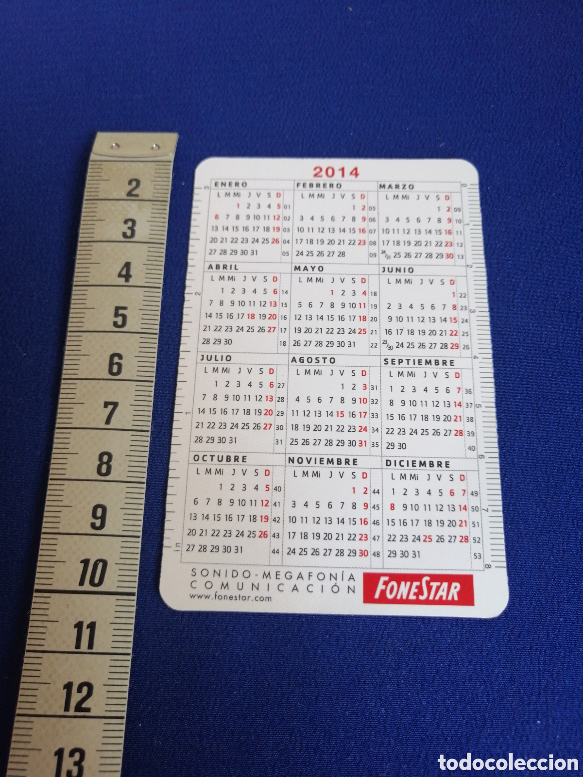 Coleccionismo calendarios: FONESTAR A&Ntilde;O 2014 CALENDARIO - Foto 2